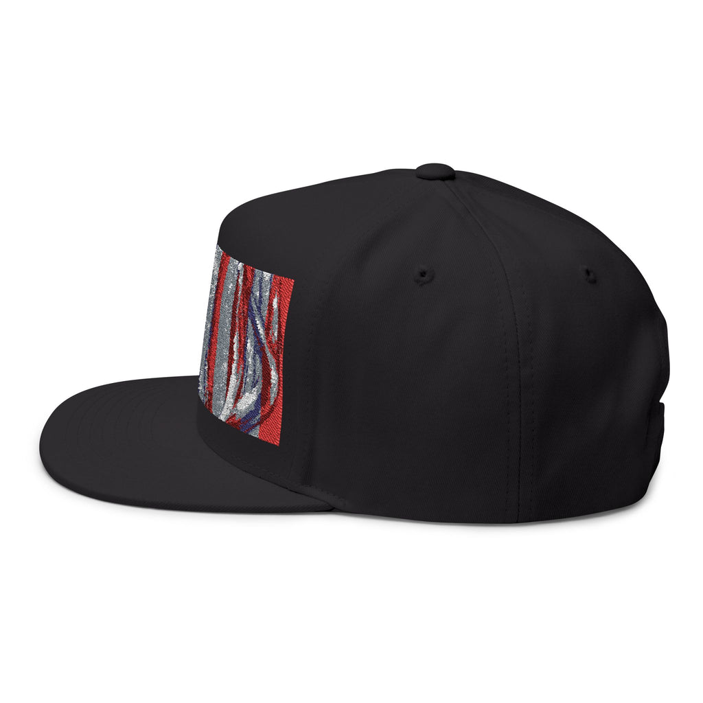 Antler Flag Flat Bill Hat -Embroidered